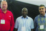 Left to right: Jonathan Ennis, Enock Shikabeta and Dean Gopal. 